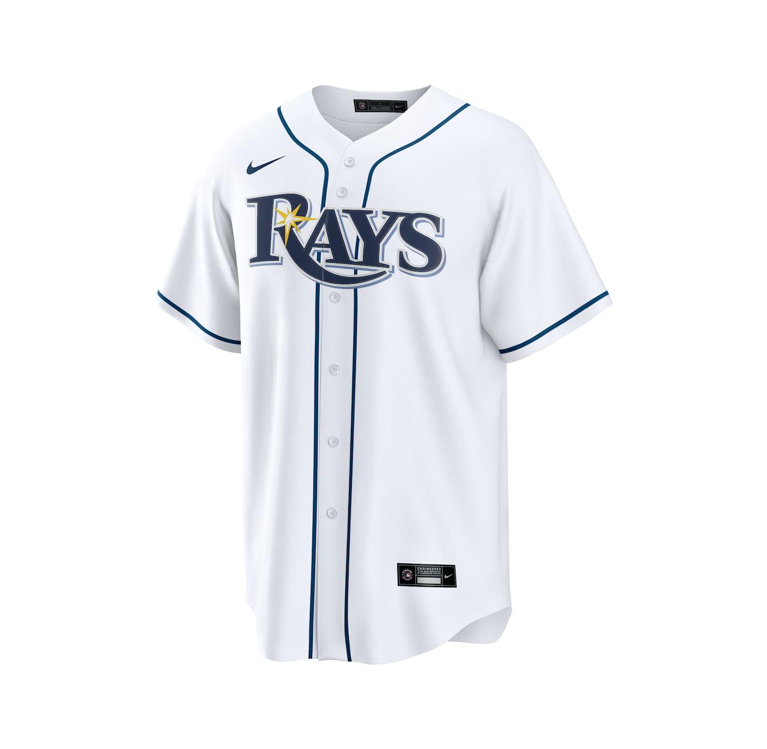 Men's Yandy Díaz White Tampa Bay Rays Home Replica Jersey