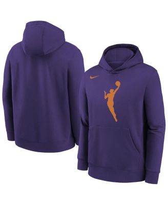 Nike - Big Boys and Girls Purple WNBA Logo Essential Team Pullover Hoodie