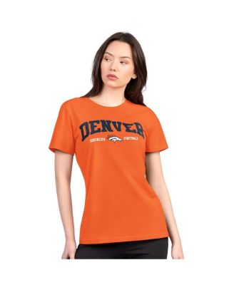 G-III 4Her by Carl Banks - Women's Orange Denver Broncos Super-Slim Lightweight Winning Crew T-shirt