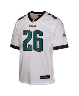 Big Boys and Girls Saquon Barkley White Philadelphia Eagles Game Jersey