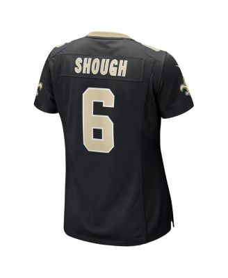 Women's Tyler Shough Black New Orleans Saints Game Jersey