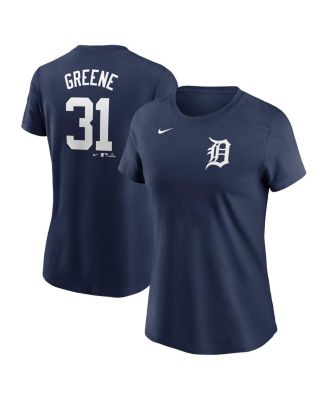 Nike - Women's Riley Greene Navy Detroit Tigers Fuse Name Number T-Shirt