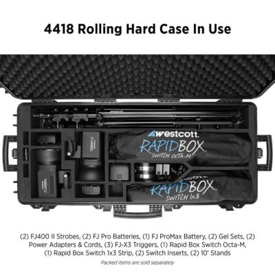 Rolling Hard Case for FJ400 Strobes