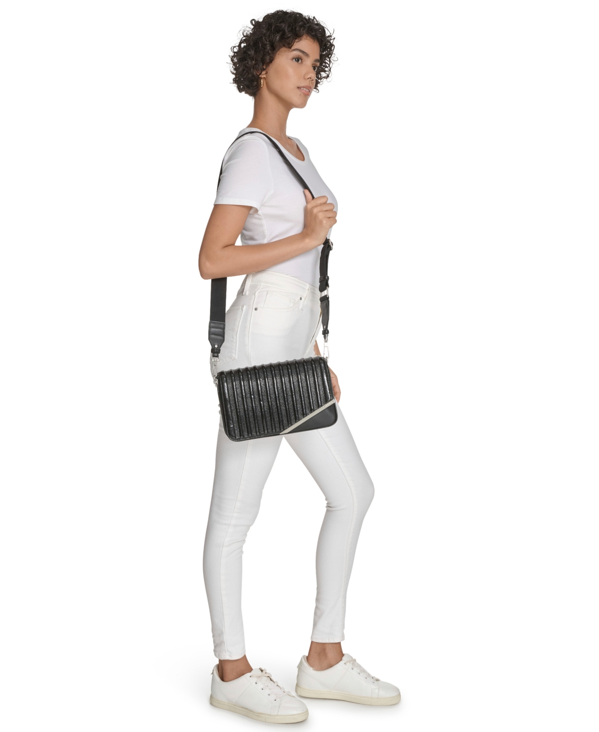 Calvin Klein Women's Brigette Patent Piping Mini Satchel Bag In Multi
