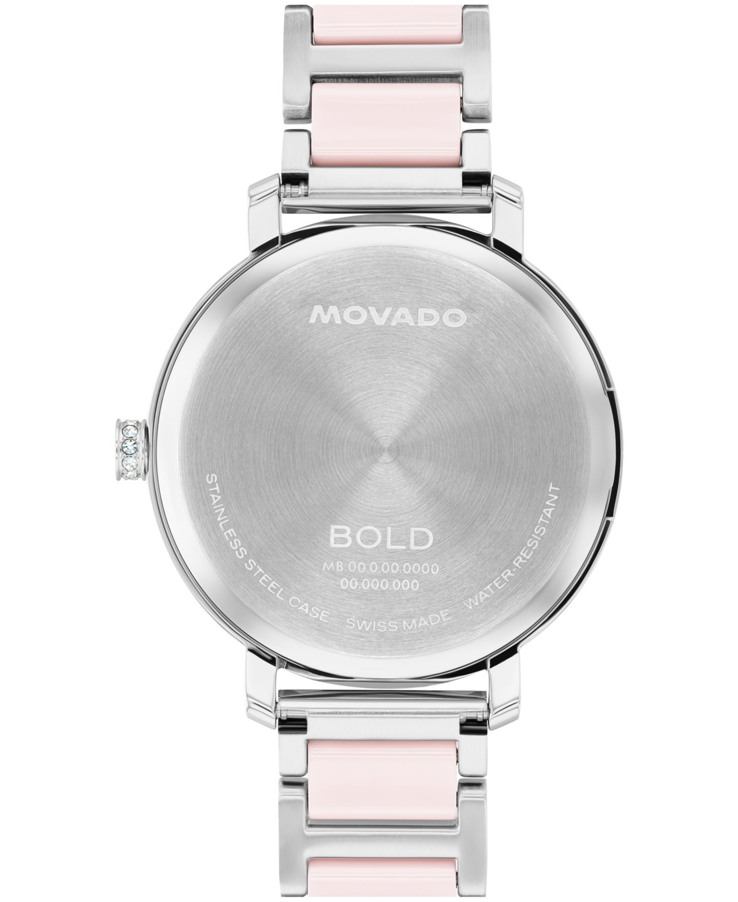 Женские швейцарские кварцевые часы Movado Bold Evolution 2.0, сталь, керамика Blush, 34 мм — фото 3