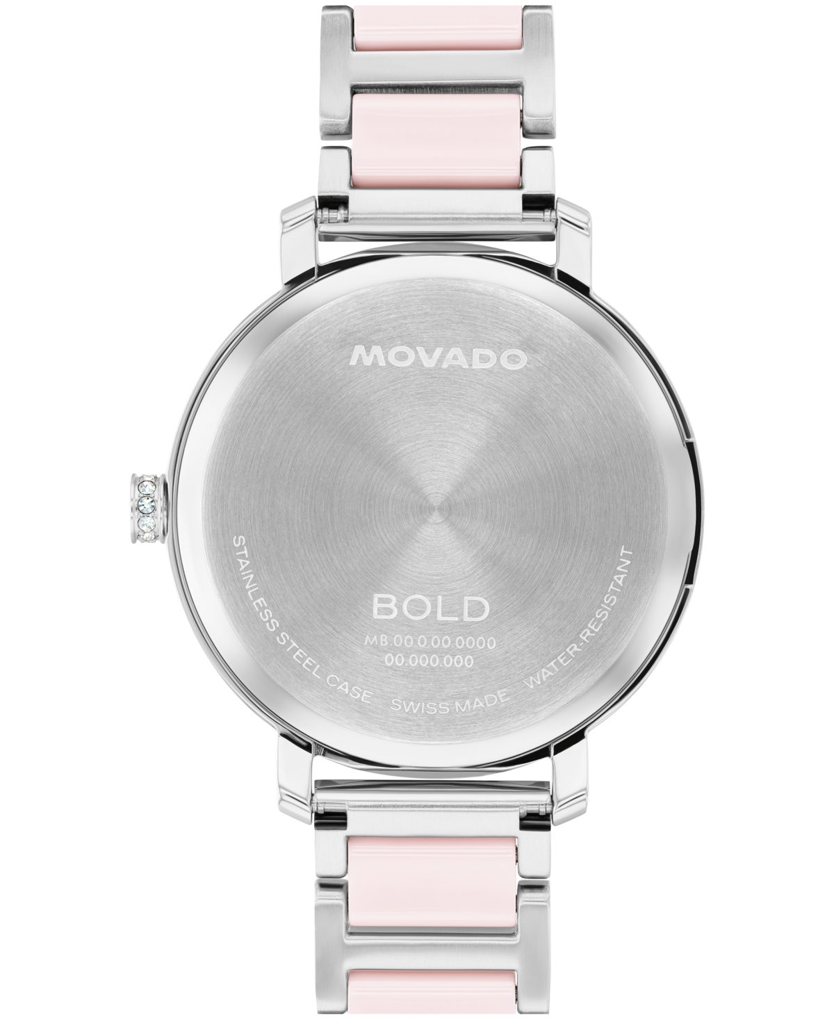 Movado Women's Bold Evolution 2.0 Swiss Quartz Stainless Steel Blush Ceramic Watch, 34mm In Multi
