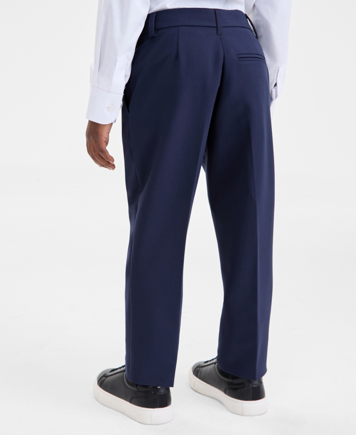 Kenneth Cole Reaction Toddler And Little Boys Flat Front Pants In Blue