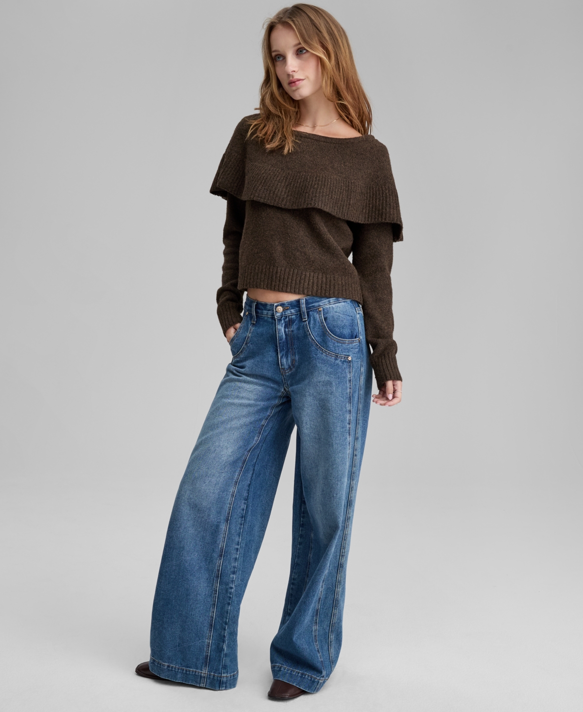 And Now This Women's Cape Sweater, Macy's Exclusive