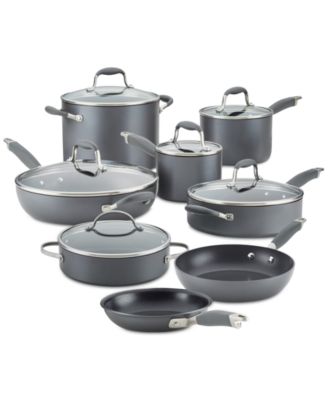 Advanced Home Nonstick Hard-Anodized 14-Pc. Cookware Set