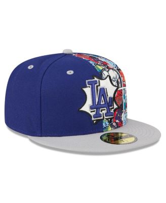 Men's Royal/Gray Los Angeles Dodgers 2025 MLB Diamond Hero Edition 59FIFTY Fitted Hat