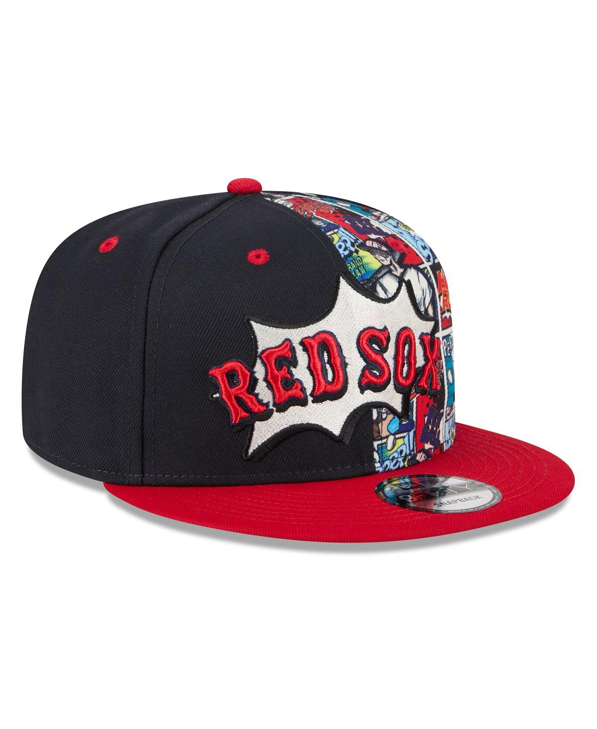 New Era Big Boys And Girls Navy/red Boston Red Sox 2025 Mlb Diamond Hero Edition 9fifty Snapback Hat In Multi