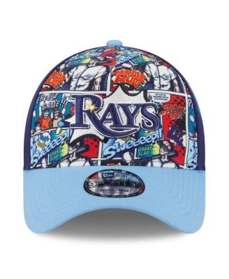 Big Boys and Girls Navy/Light Blue Tampa Bay Rays 2025 MLB Diamond Hero Edition A-Frame 9FORTY Adjustable Hat