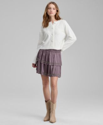 And Now This - Women's Beaded Mini Skirt
