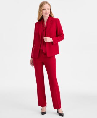 Women's Peak-Lapel Single-Button Blazer, Regular & Petite