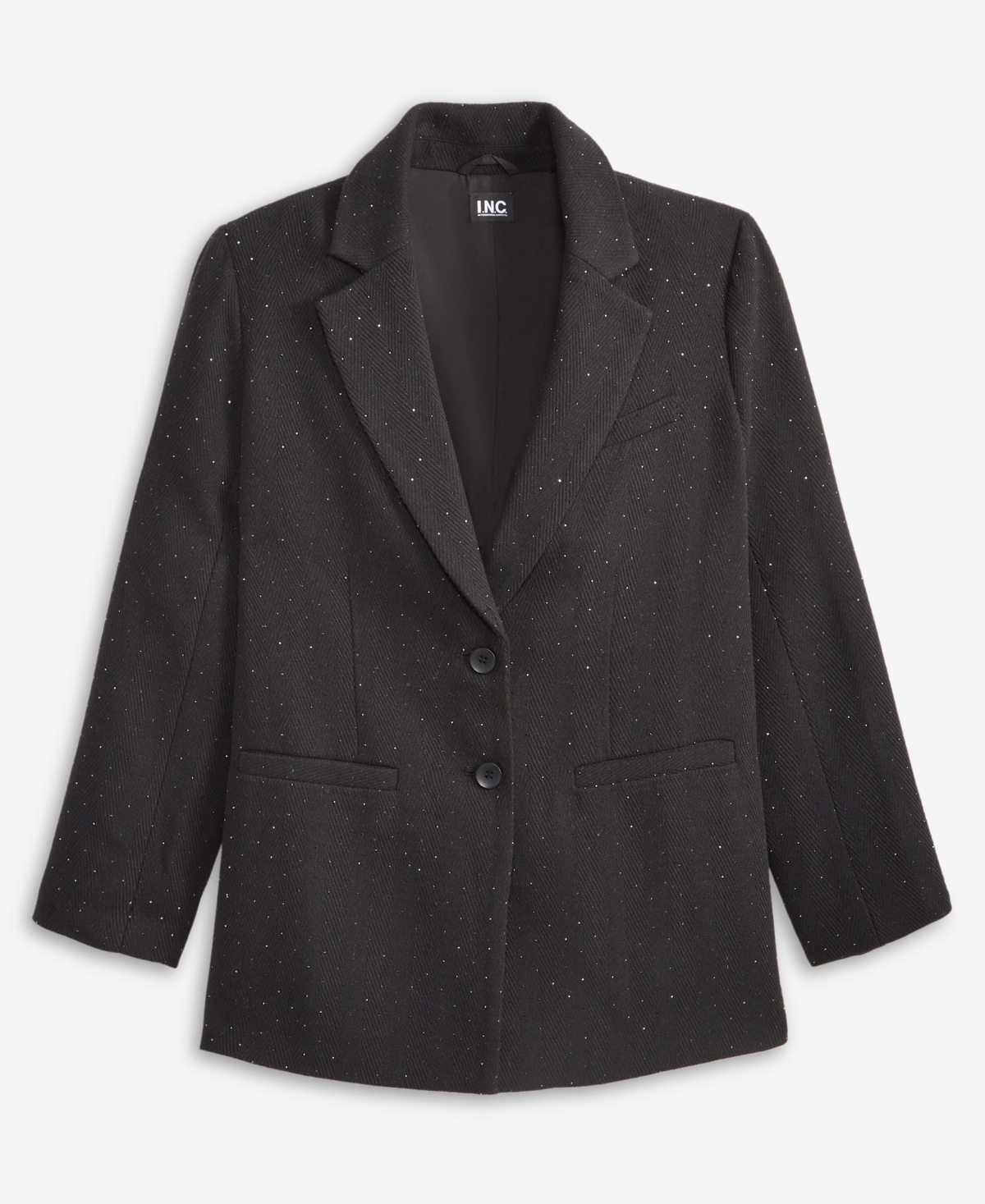Inc International Concepts Women's Rhinestone Studded Blazer, Macy's Exclusive In Black