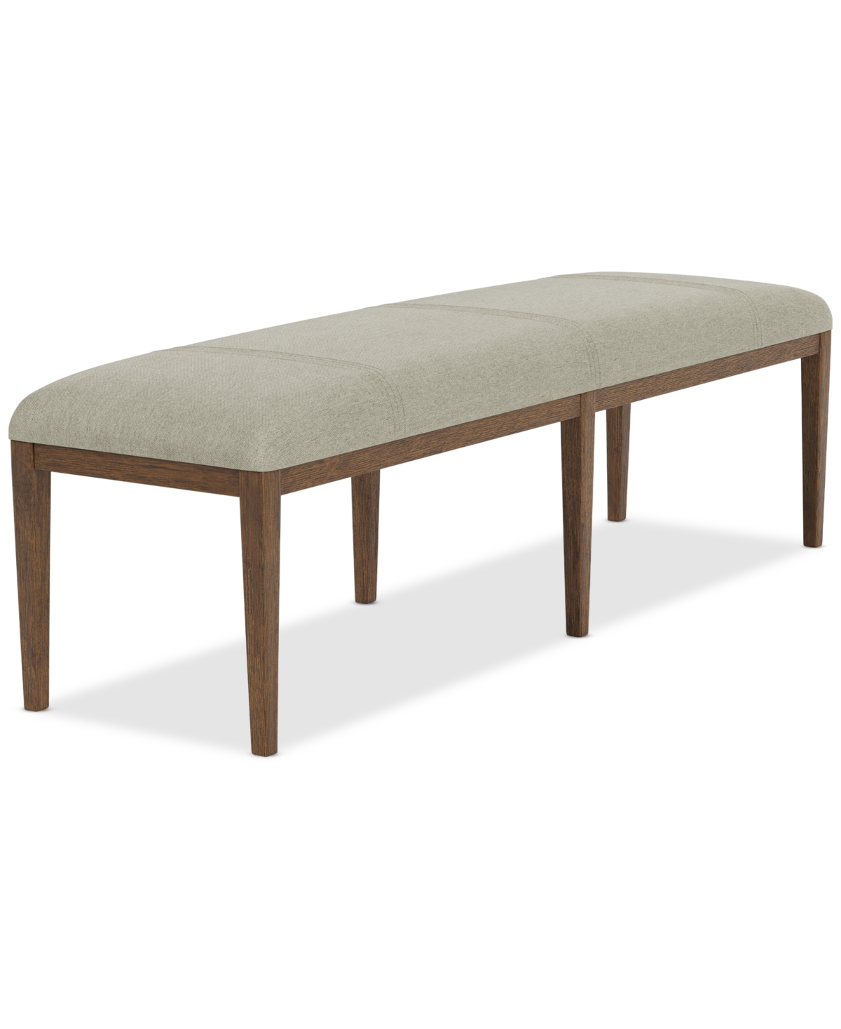 Macy's Davie Cracked Oak Dining Bench In Brown