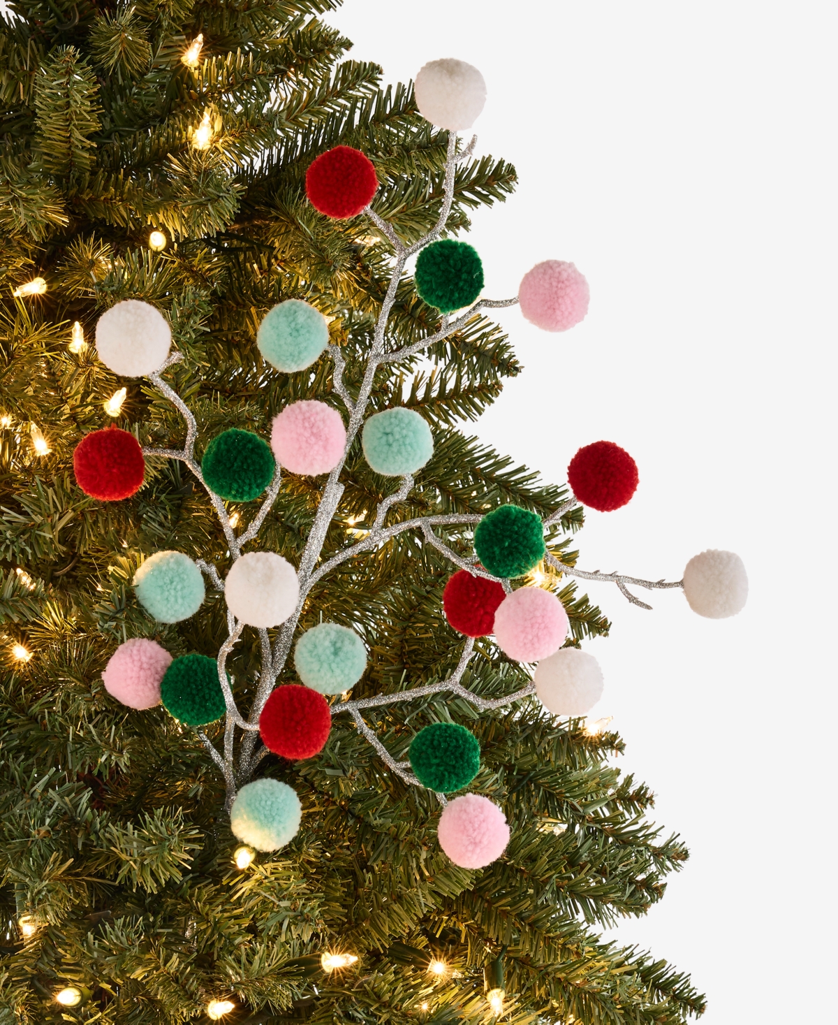 Holiday Lane Whimsy Pom Pom Pick, Macy's Exclusive In Transparent