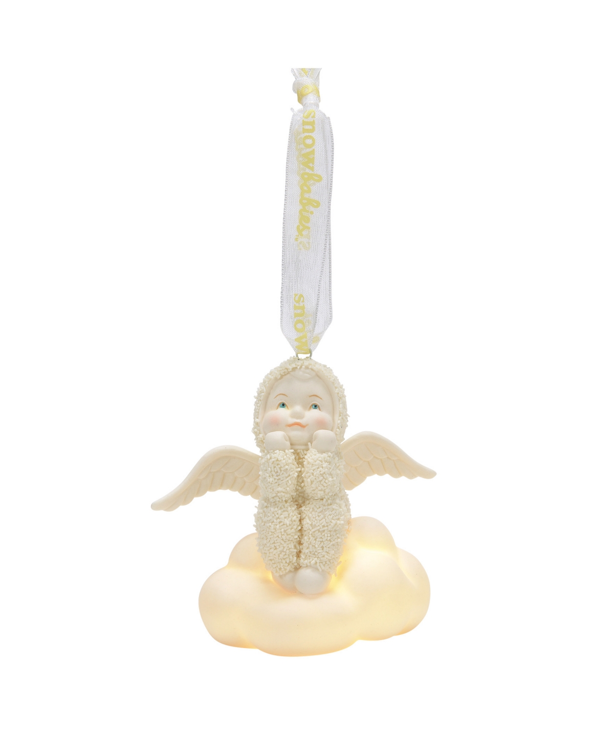 Department Five Snowbabies Daydreaming In The Clouds Ornament In White