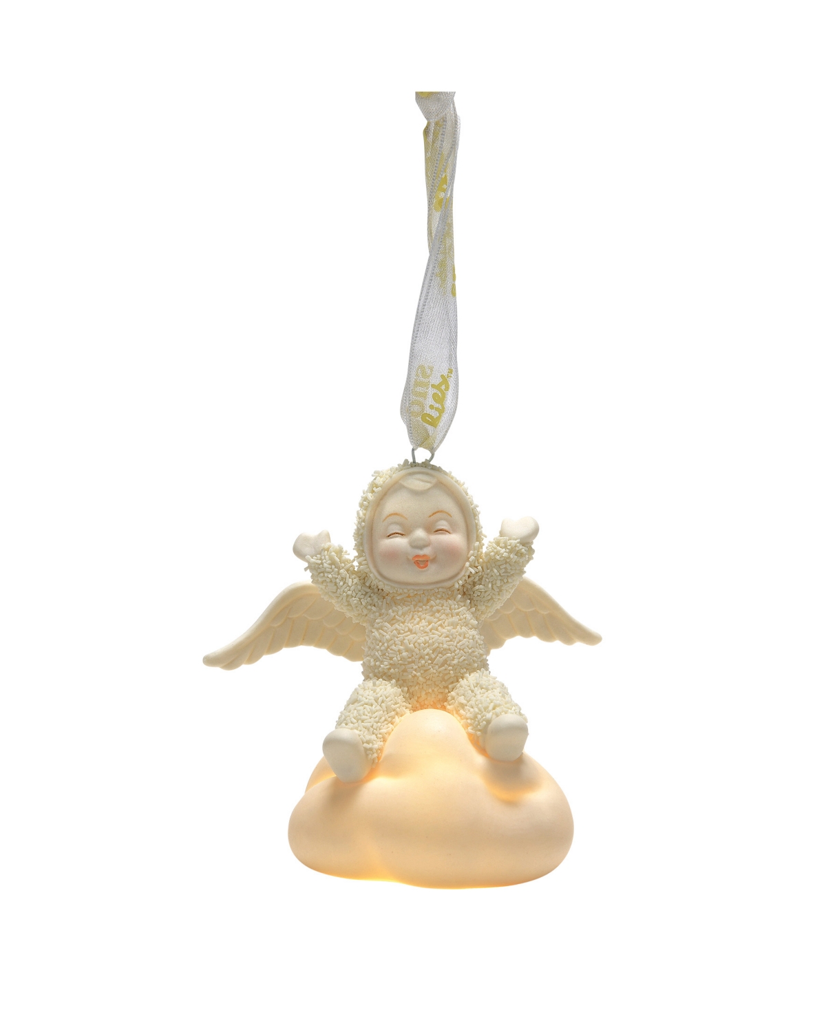 Department Five Snowbabies Playing In The Clouds Ornament In White
