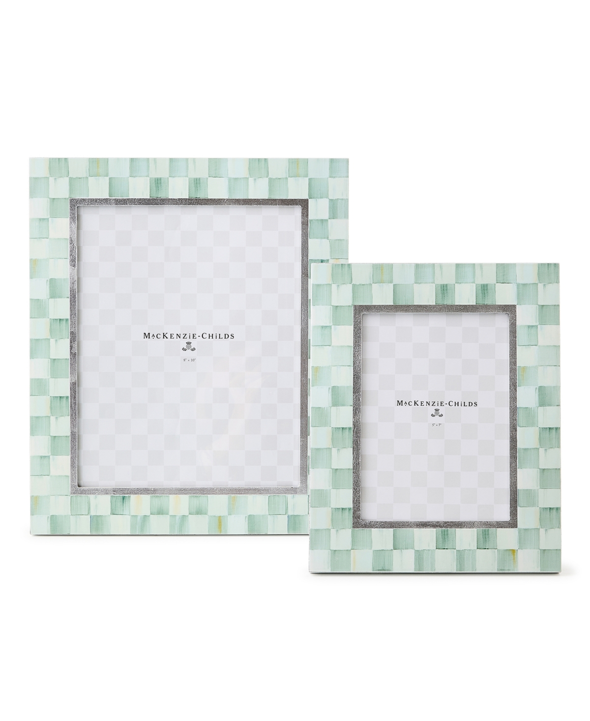 Mackenzie-childs Sterling Check Lacquer Frame, 8" X 10" In Multi