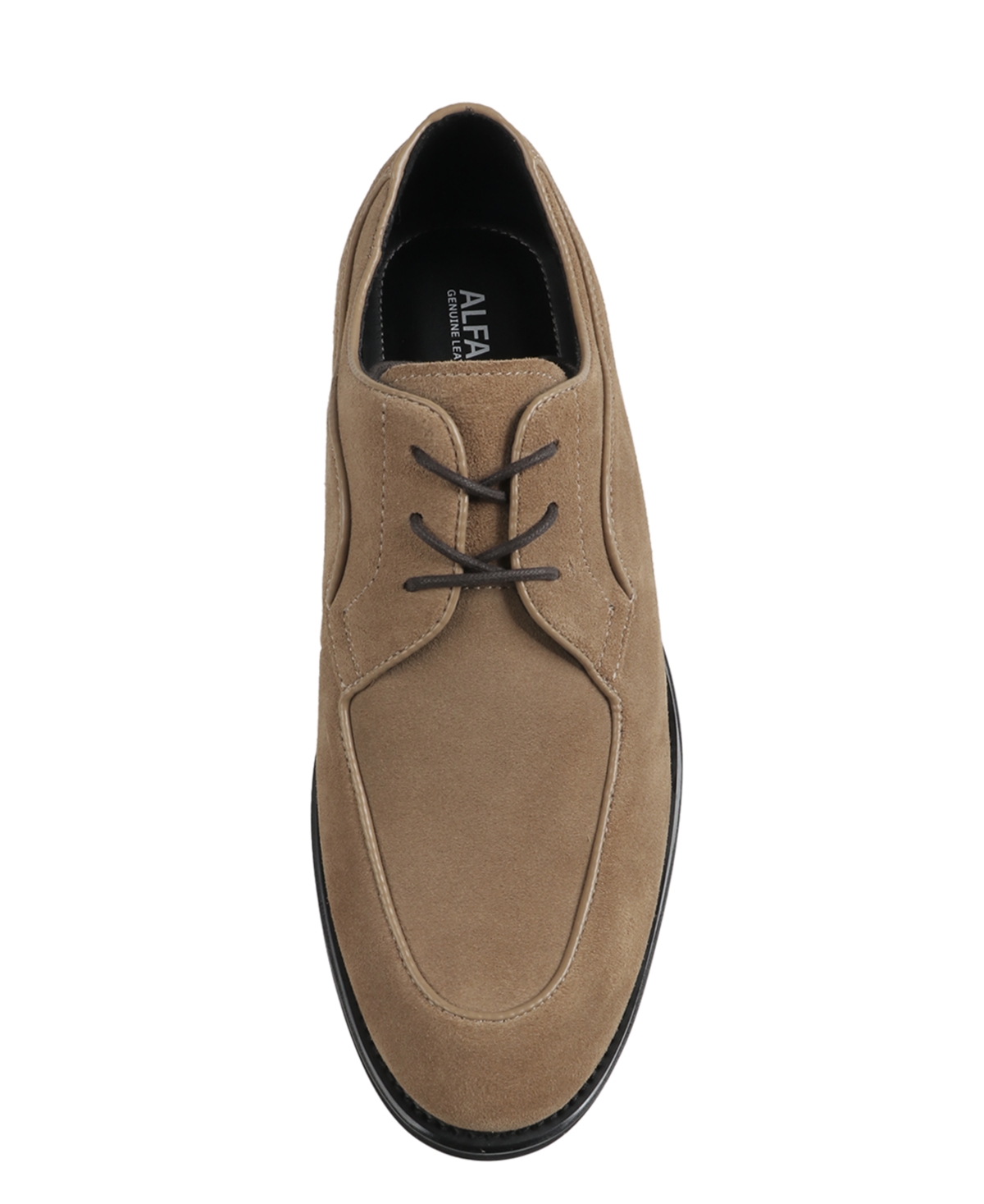 Alfani Men's Noahh Genuine Suede Leather Lace Up Dress Shoes, Macy's Exclusive In Brown