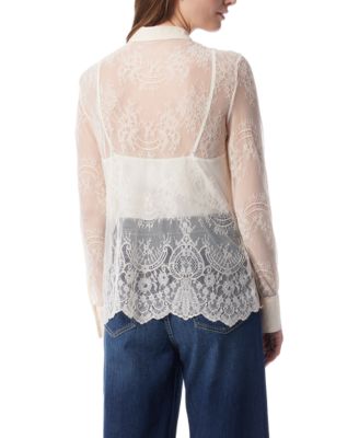 DO by Women's Erynn Lace Button Front Top