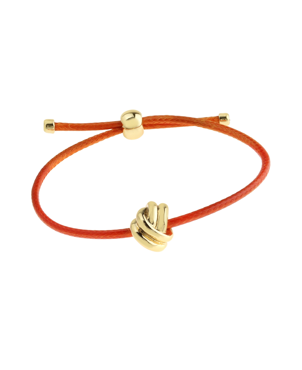 Steve Madden Pink Knot Friendship Slider Bracelet In Brown