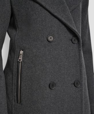Women's Double-Breasted Bibbed Collared Coat