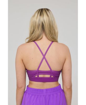 Women's Medium Support Infinite Sports Bra - Purple