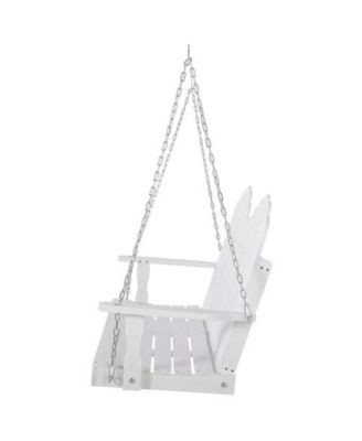 Solid Wood Hanging Patio Swing, 2-Seater Design for Outdoor Relaxation