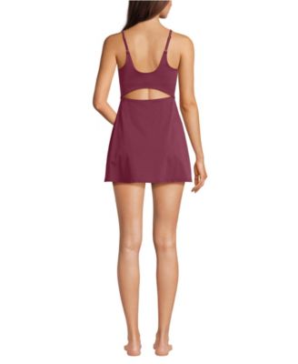 Women's Tugless Monokini Swim Dress Swimsuit