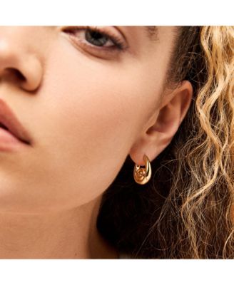 Gold Statement Earrings - Ariel Hoops