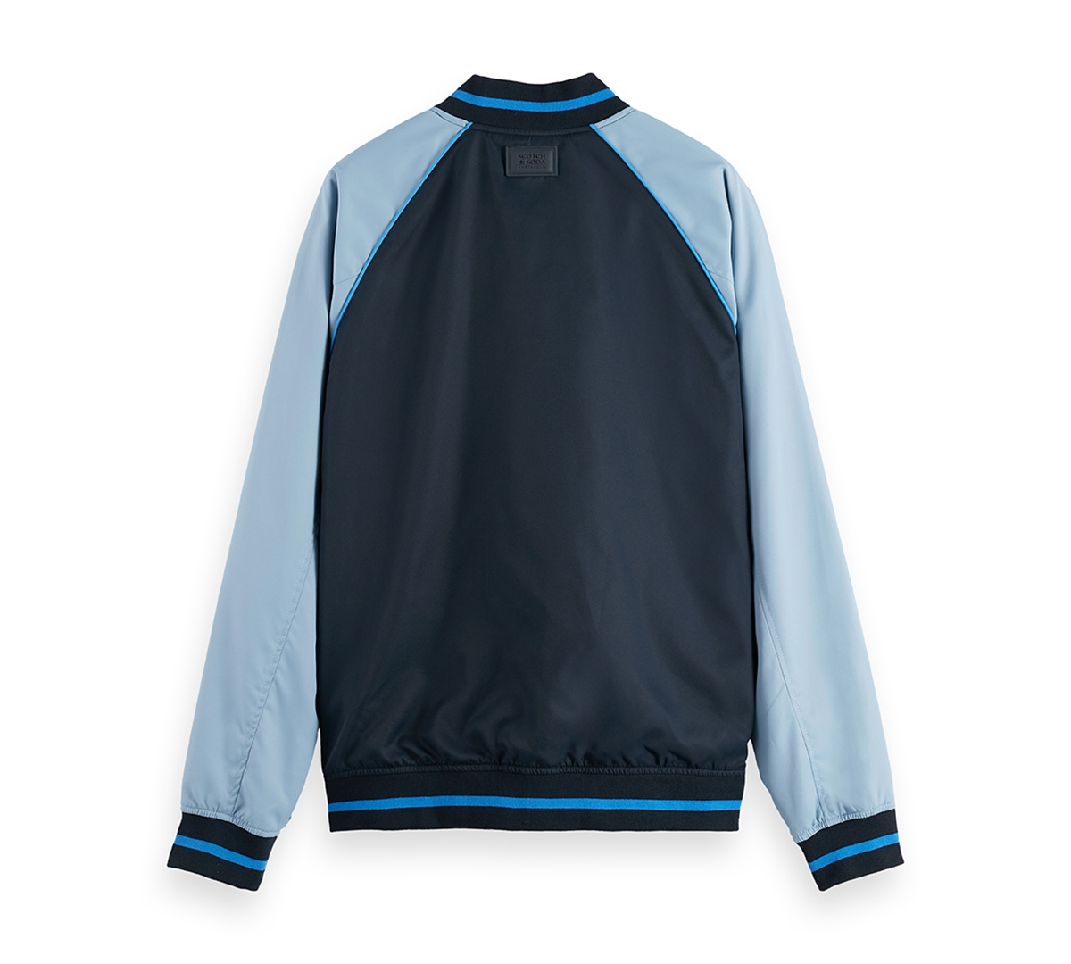 Scotch & Soda Men's Reversible Bomber Jacket In Blue