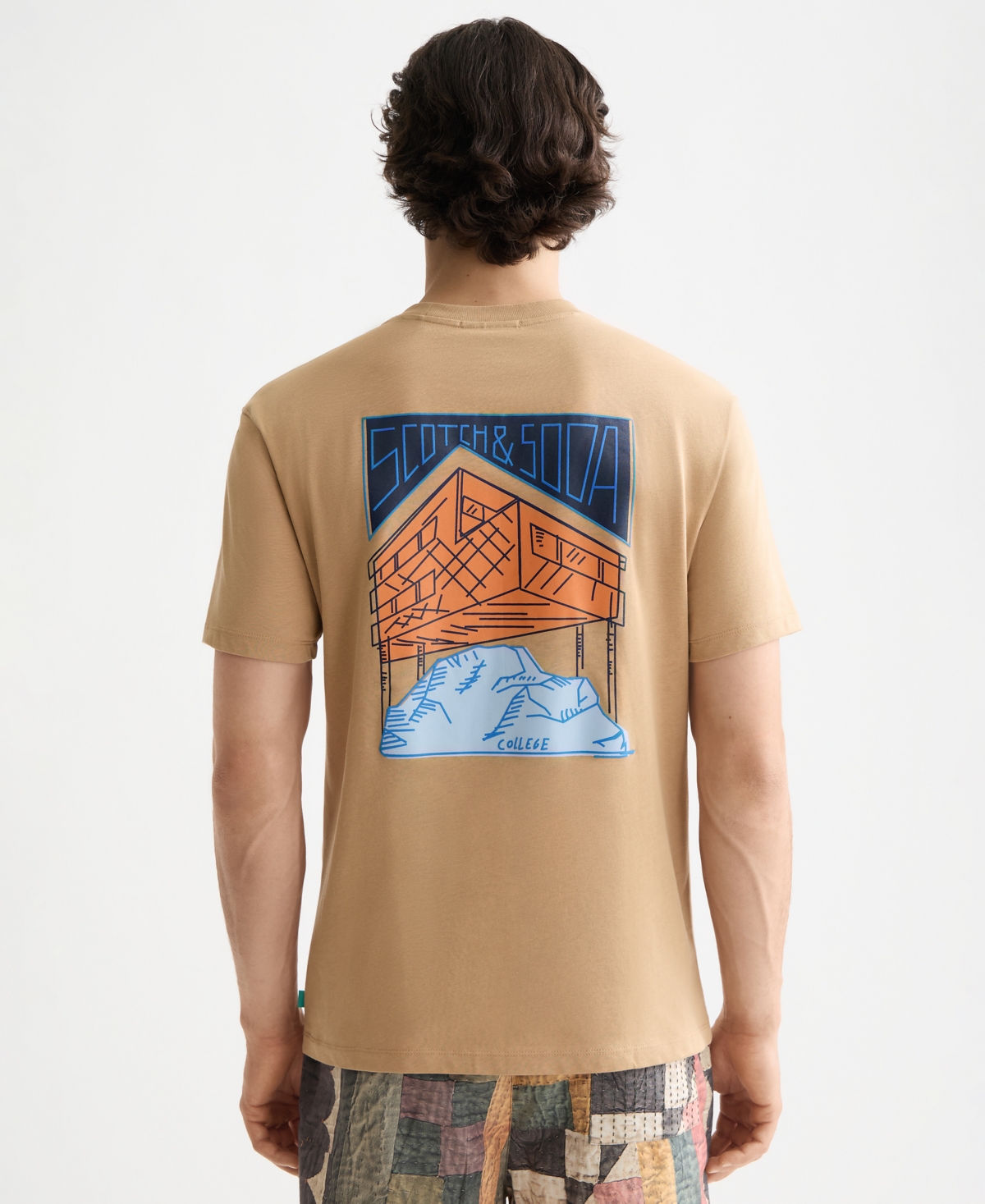 Scotch & Soda Men's Short Sleeve T-shirt In Nude