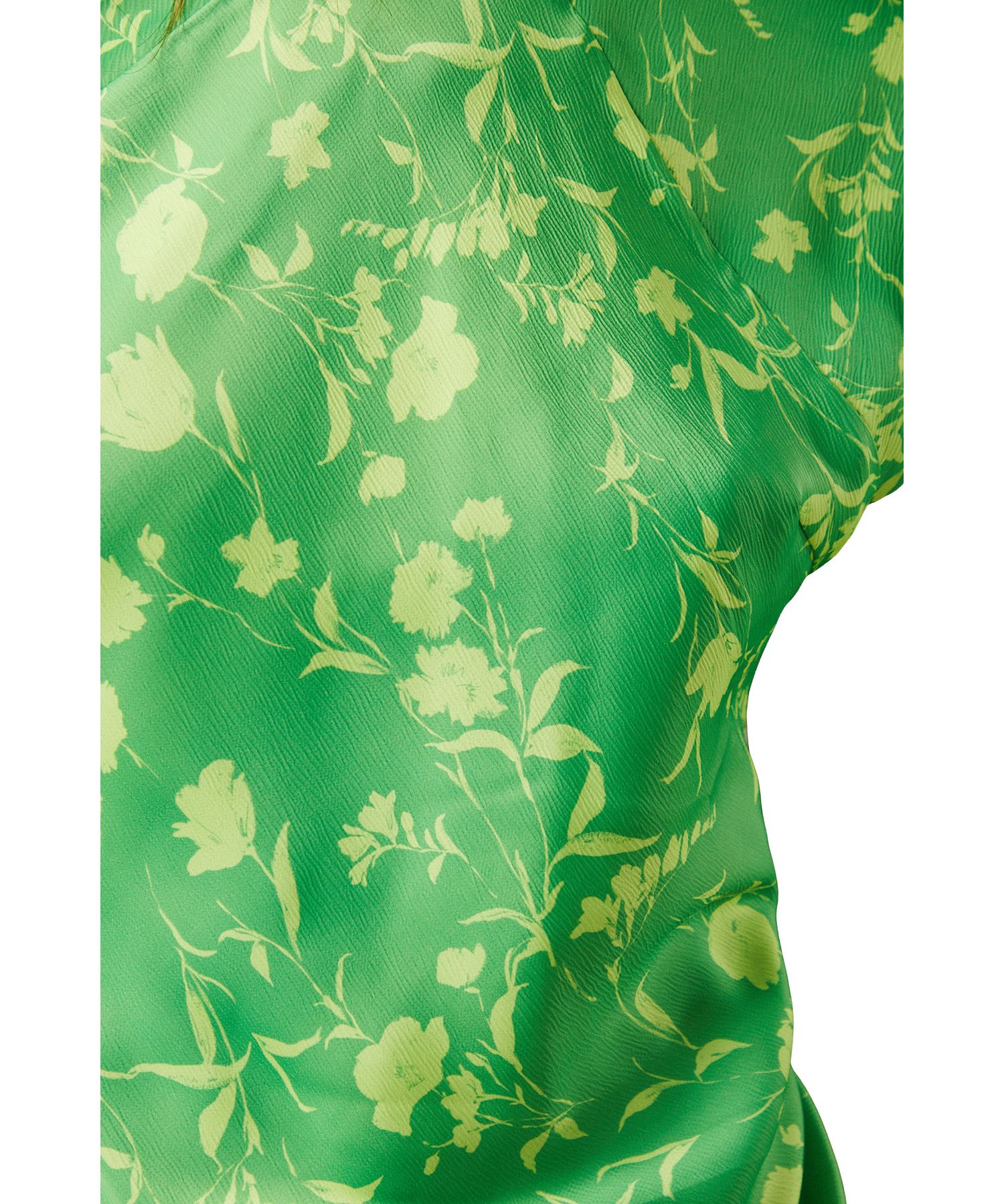 Women's Crinkle Satin Button Side Midi Dress