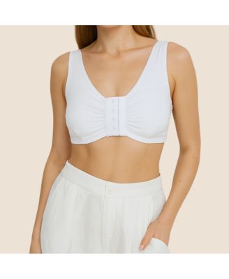 Women's Ease Cotton Front Closure Bra for Mastectomy