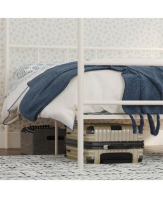 Modern Metal Canopy Bed Frame with Headboard and Footboard for Stylish Bedrooms