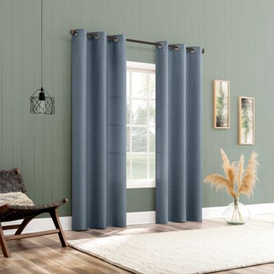 Lance Textured Semi-Sheer Grommet Curtain Panel