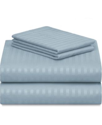 3-PC Striped Silky Soft Cooling Deep Pocket Sheet Set, TwinXL