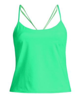 Women's Tugless QuickDry Adjustable Strappy Back Tankini Top