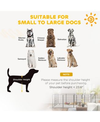 39" H Dog Playpen, 24 Panels Puppy Playpen for Multiple Dogs