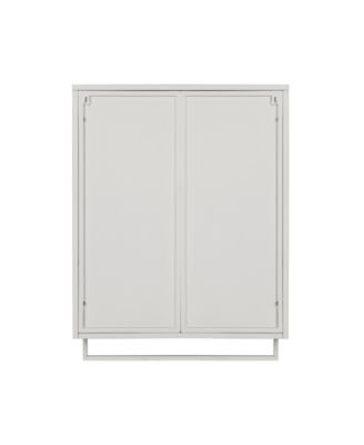 24" Wall Cabinet with Glass Doors, Open Shelf and Towel Rack for Multiple Rooms