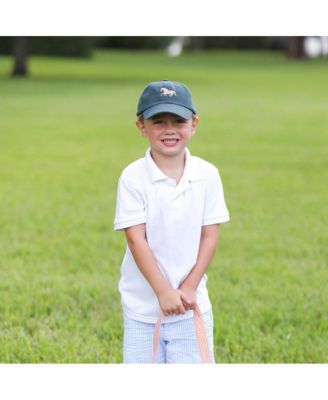 Boys' Horse Baseball Hat in Hunter Green