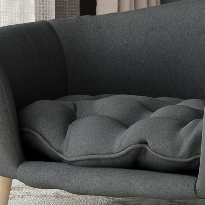 Gray Corduroy Elevated Pet Couch with Wood Legs