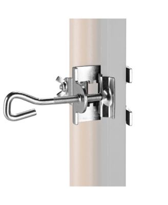 2 Pack Portable Deck Umbrella Mount Clamp Stand Holder for Outdoor Balcony Railing Bench Fence Mobile Cart