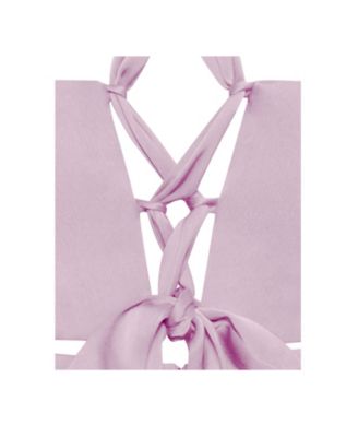 Women's Ivona Mauve Halter Neck Double Duchess Satin Gown