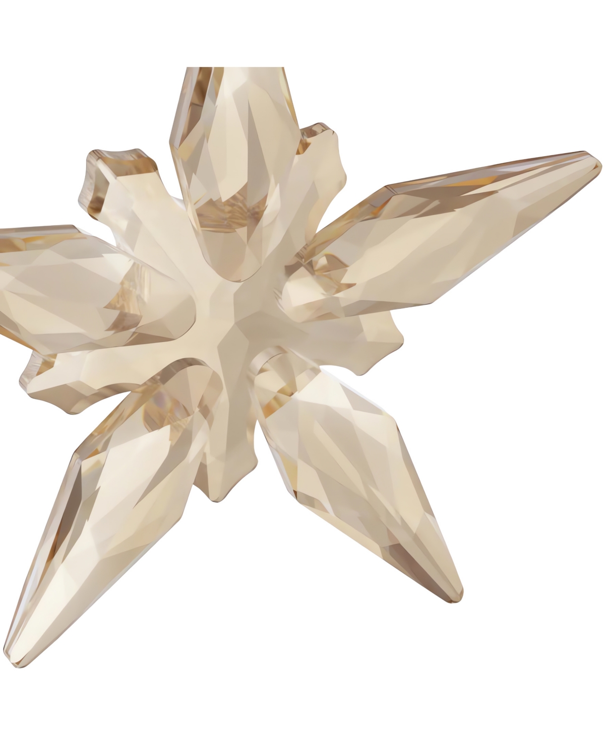 Swarovski 2025 Annual Edition Festive Crystal Snowflake Ornament In Gold