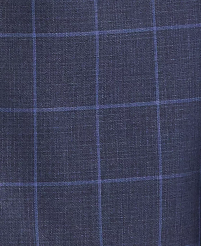 Men's Windowpane Slim-Fit Techni-Cole Suit Separates Jacket - thumbnail 5