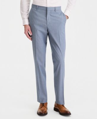 Men's Pinstripe Slim-Fit Techni-Cole Suit Separate Pants