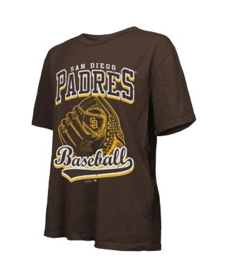 Women's Brown San Diego Padres Oversized First Base T-Shirt